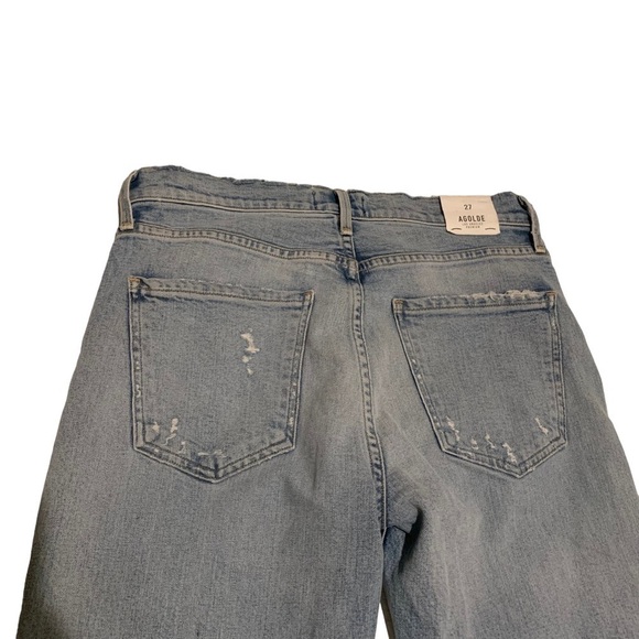 AGOLDE Jeans Womens 27 Sophie High Rise Skinny Crop Distressed Casual Boho NWT - Picture 7 of 13